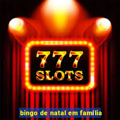 bingo de natal em família